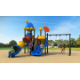 Commercial Outdoor Playground Equipment Low-Priced Amusement Park Rides Games for Kids Including Steel Plastic Slides Swing Set