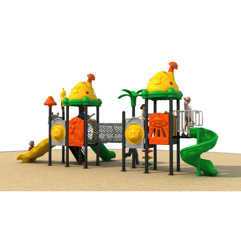 Commercial Outdoor Playground Equipment Low-Priced Amusement Park Rides Games for Kids Including Steel Plastic Slides Swing Set