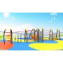 Large Community Sports Activity Equipment Outdoor Children's Playground Climbing Slides for Kindergarten Physical Training