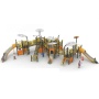 Customizable Popular Children's Outdoor Playground Sets with Slides and Swings