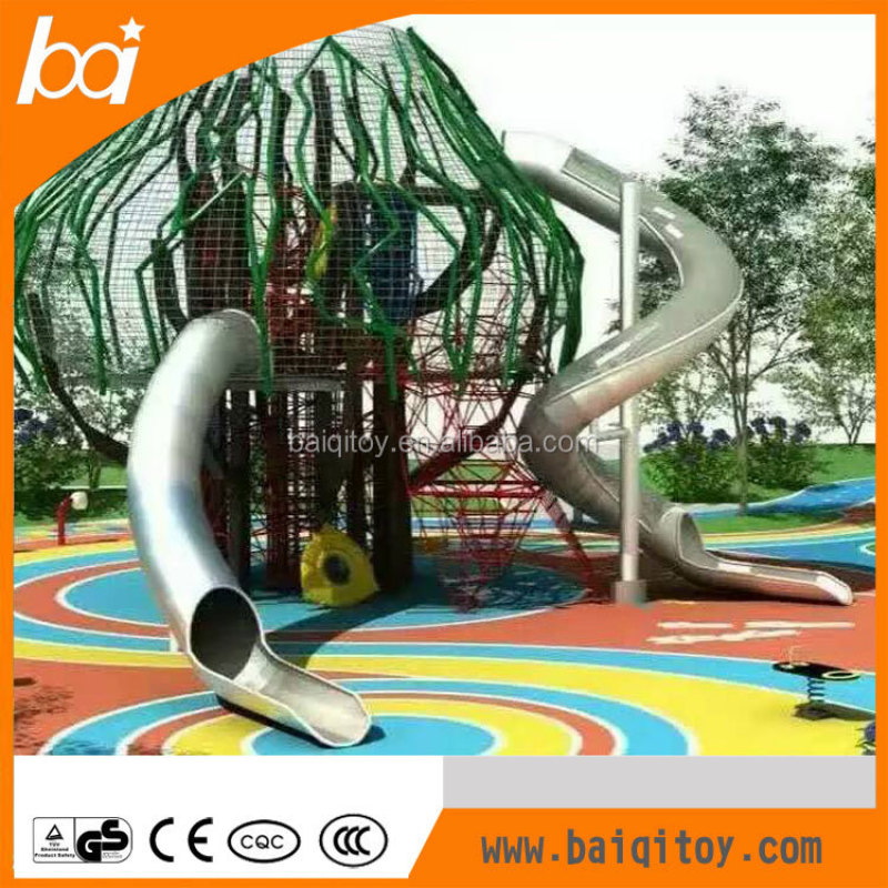 Playground Stainless Steel Slide, Custom Stainless Steel Tube Slide