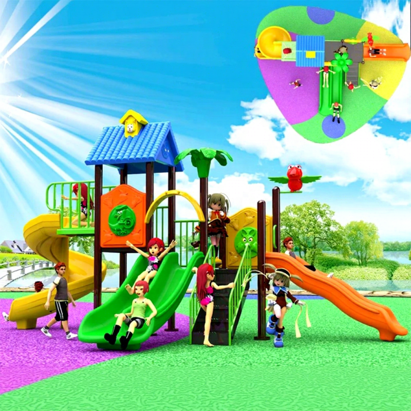 Children's Large Slide Kindergarten Outdoor Little Doctor Swing Set Toy Community Outdoor Playground Equipment Slide