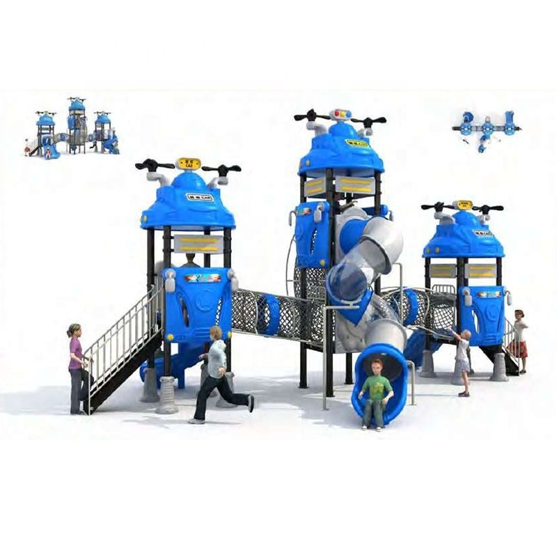 Durable Plastic Big Slide for Kids - Factory Direct Sales Outdoor Playground Amusement Park Equipment