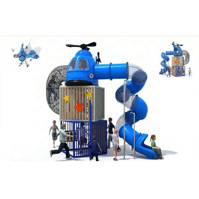 Durable Plastic Big Slide for Kids - Factory Direct Sales Outdoor Playground Amusement Park Equipment