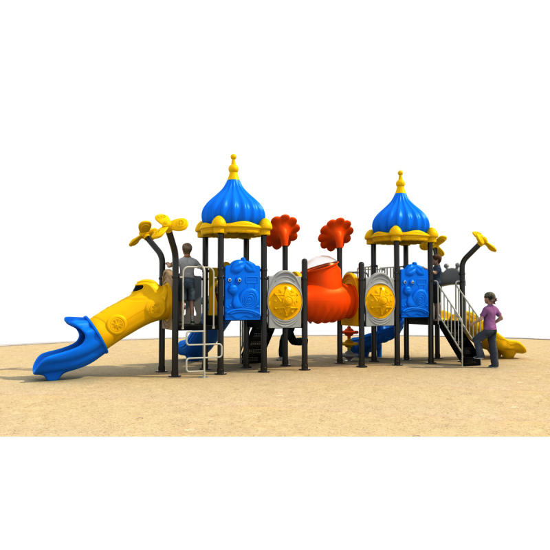 Large Outdoor Combination Slide for Outdoor Children's Slide Community Amusement Plastic Equipment with Stainless Steel Features