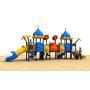 Large Outdoor Combination Slide for Outdoor Children's Slide Community Amusement Plastic Equipment with Stainless Steel Features