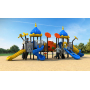 Large Outdoor Combination Slide for Outdoor Children's Slide Community Amusement Plastic Equipment with Stainless Steel Features