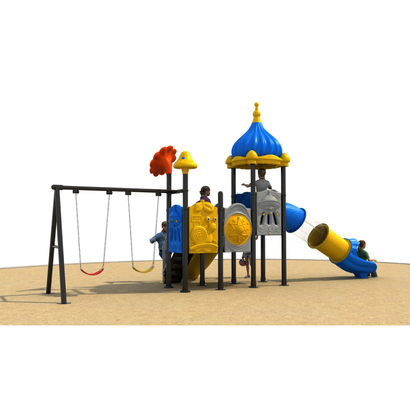 Large Outdoor Combination Slide for Outdoor Children's Slide Community Amusement Plastic Equipment with Stainless Steel Features