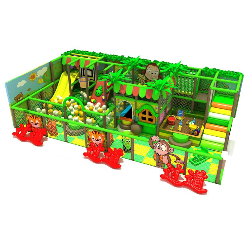 Indoor Kids Playhouse Baby Playroom With Playground Equipment Swings and Slides Sports Park Toys