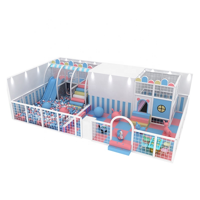 Indoor Kids Playhouse Baby Playroom With Playground Equipment Swings and Slides Sports Park Toys