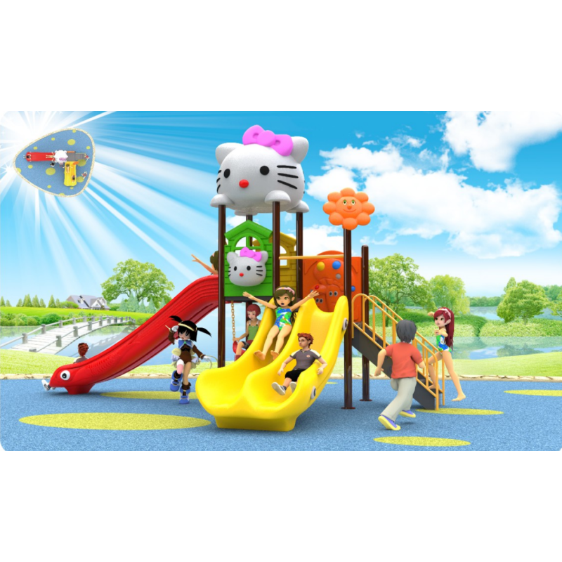 Kindergarten Outdoor Small and Medium-sized Slide Swing Combination Park Community Outdoor Large Children's Amusement Facility
