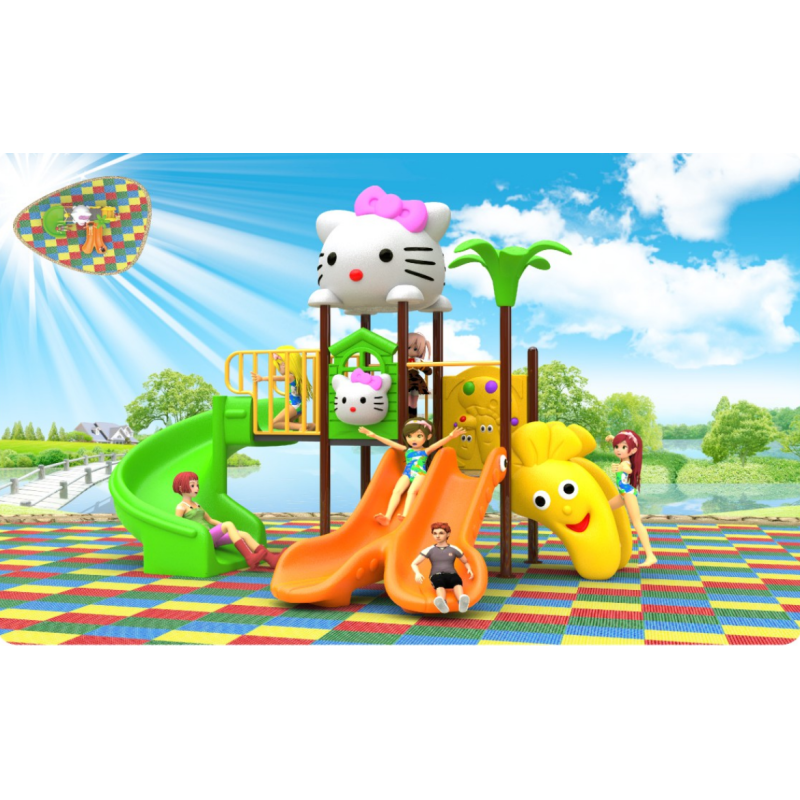 Kindergarten Outdoor Small and Medium-sized Slide Swing Combination Park Community Outdoor Large Children's Amusement Facility