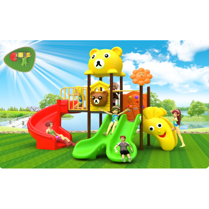 Kindergarten Outdoor Small and Medium-sized Slide Swing Combination Park Community Outdoor Large Children's Amusement Facility