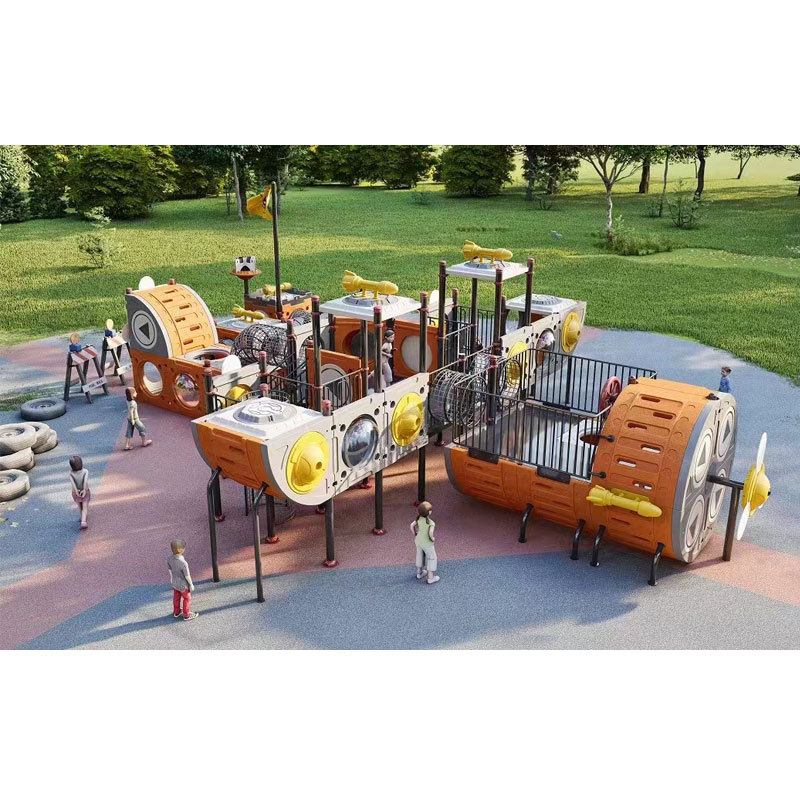 Large Outdoor Non-standard Stainless Steel Slide Aerial Themed Amusement Equipment Wooden Homeuse Swing and Set Platform