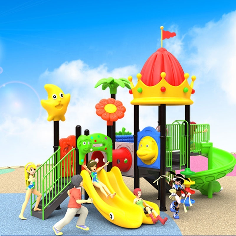 Factory Direct Outdoor Kids Plastic Playground Slides for Kindergarten and Residential Park Children's Outdoor Equipment