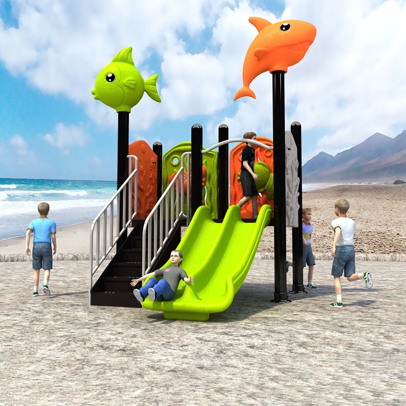 Factory Direct Outdoor Kids Plastic Playground Slides for Kindergarten and Residential Park Children's Outdoor Equipment