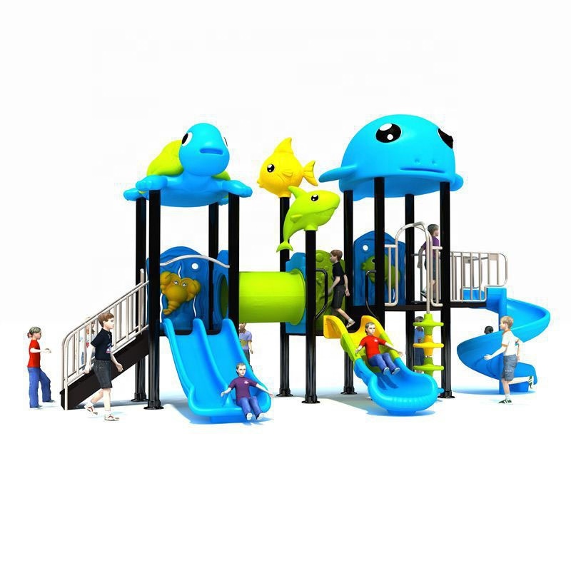 Factory Direct Outdoor Kids Plastic Playground Slides for Kindergarten and Residential Park Children's Outdoor Equipment