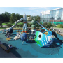 Customized Stainless Steel Slide with PE Wooden Outdoor Playground Amusement Equipment
