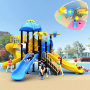 Innovative Design Plastic Playground Set Kindergarten Slide Outdoor Play Equipment Factory Direct Sale