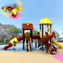 Innovative Design Plastic Playground Set Kindergarten Slide Outdoor Play Equipment Factory Direct Sale