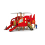 Latest Style Small Outdoor Children's Playground with Swing, Slide, Customizable Leisure Play Area Amusement Equipment for Sale