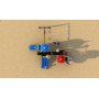 2025 Cute Combined Animal Outdoor Playground Equipment Plastic Metal Slide for Kids in School & Resort Hotels