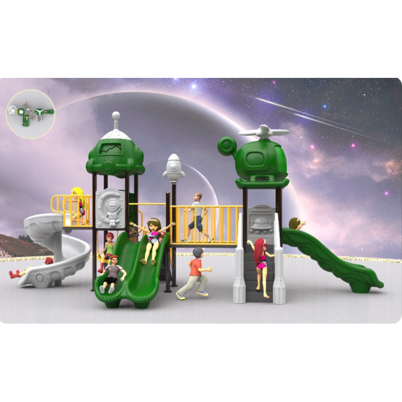 Outdoor Small Plastic Slide Kindergarten Children Outdoor Combination Slide Amusement Equipment Swing Slide Set