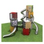 Factory Direct Sale: Cute Shape Creative Wire Mesh Climbing Set with Kindergarten Slide - Outdoor Fun