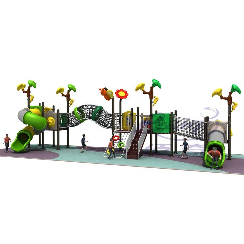 Factory Direct Sale: Cute Shape Creative Wire Mesh Climbing Set with Kindergarten Slide - Outdoor Fun