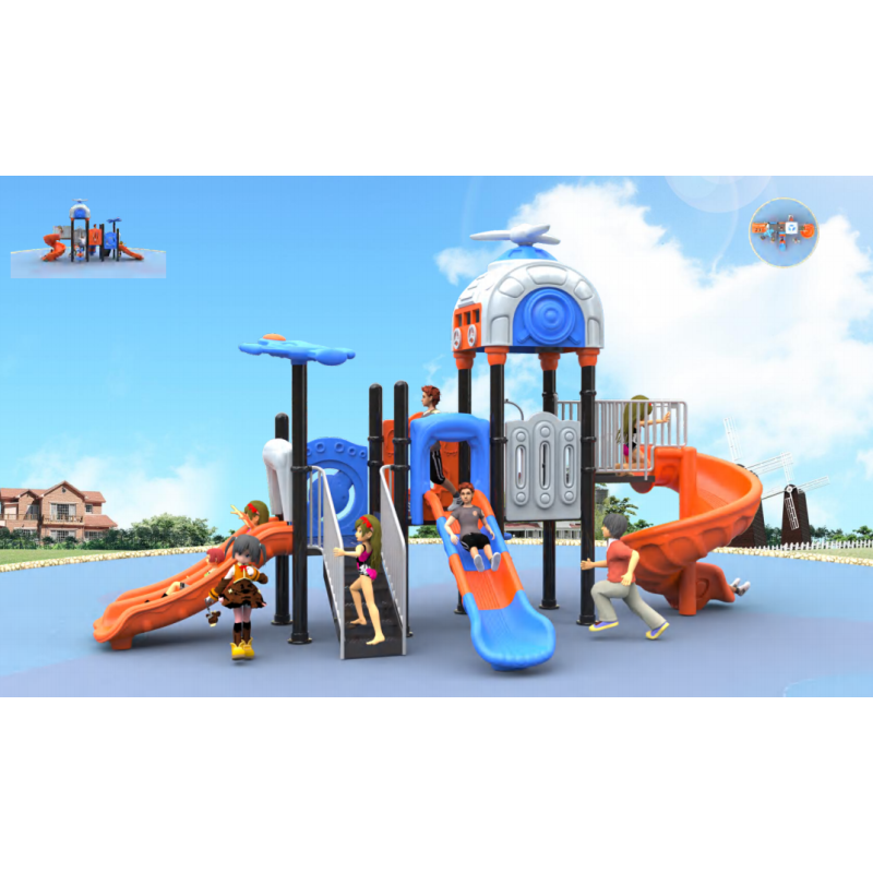 Hot Selling Multifunctional Outdoor Playground Set New Design PVC Vinyl Swing and Slide Amusement Park Must-Have Toy