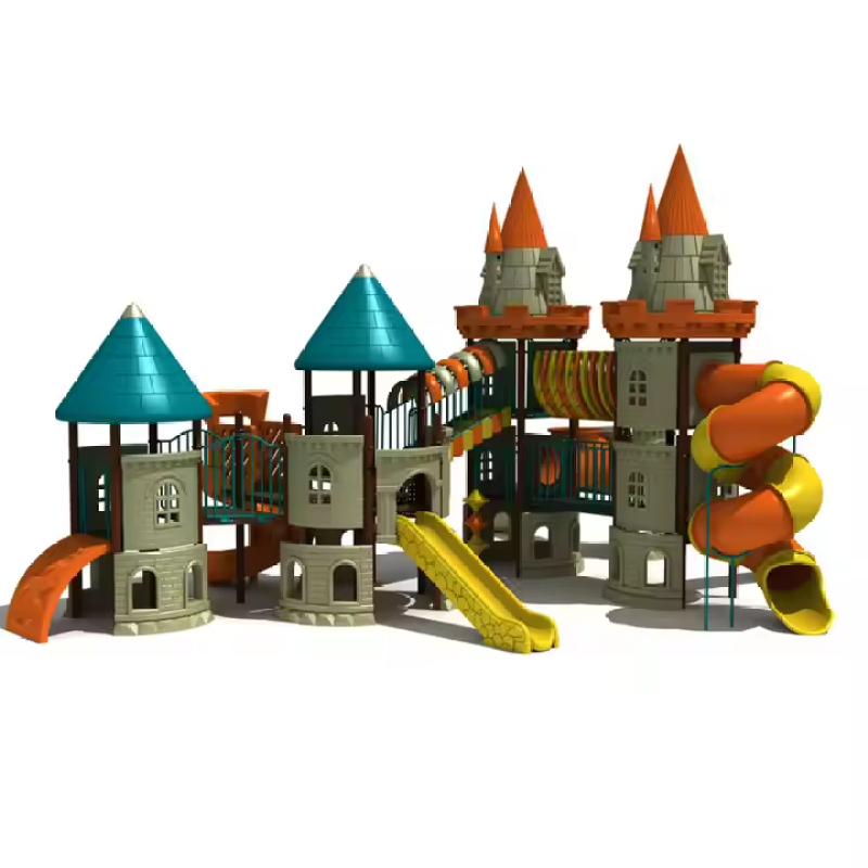 Hot-selling Outdoor Children's Playground with Slide, Climbing Net, and Other Amusement Facilities, Children's Outdoor Play