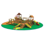 Hot-selling Outdoor Children's Playground with Slide, Climbing Net, and Other Amusement Facilities, Children's Outdoor Play