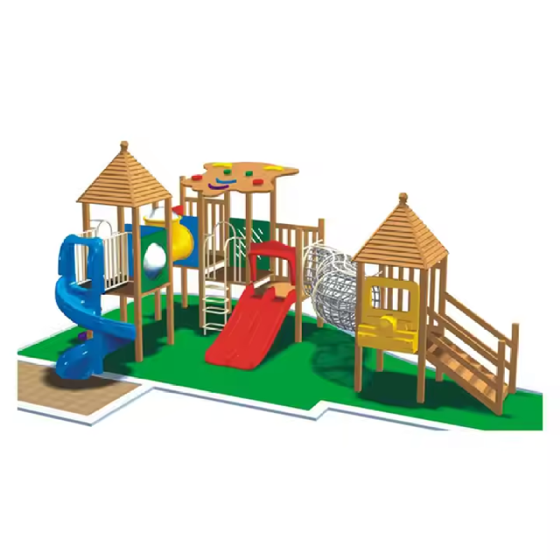 Hot-selling Outdoor Children's Playground with Slide, Climbing Net, and Other Amusement Facilities, Children's Outdoor Play
