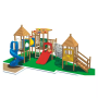 Hot-selling Outdoor Children's Playground with Slide, Climbing Net, and Other Amusement Facilities, Children's Outdoor Play