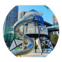 Large-Scale Outdoor Interactive Amusement Equipment for Children Non-Powered Stainless Steel Slide for Garden or School