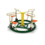 Commercial Custom Outdoor Children's Playground with Slide, Carousel, Double Seesaw and Other Amusement Facilities Kid Play Area