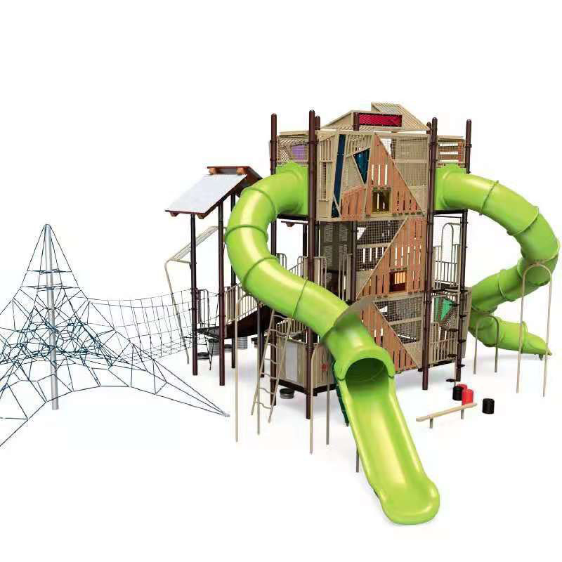 Large Stainless Steel Slide Outdoor Children's Playground Equipment Climbing Frame Climbing Wall Outdoor Amusement Park
