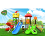 Custom Children's Outdoor Playground Equipment Easy Assembly  Backyard Playground Cartoon Theme for Sports Park PE