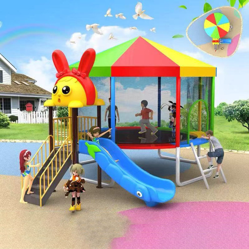Trampoline Slide Combo Kindergarten Outdoor Large Slide Children's Outdoor Slide Trampoline Swing Amusement Equipment