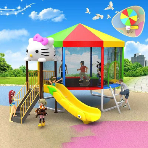 Trampoline Slide Combo Kindergarten Outdoor Large Slide Children's Outdoor Slide Trampoline Swing Amusement Equipment