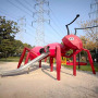Ant-Shaped Non-Powered Amusement Equipment Customized Children's Outdoor Combination Slide Stainless Steel Play Equipment