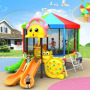 Slide Mall Park Children's Climbing Ladder Kids' Slide Playground School Trampoline Park Outdoor Community