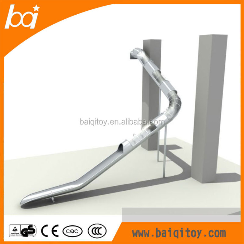 Amazing Large Commercial Stainless Steel Playground Slide for Kids and Adults