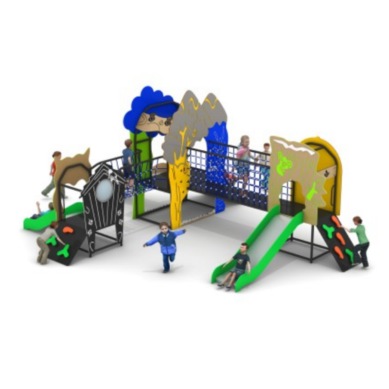 Custom Outdoor Playground for Children with Slide, Swing, and Small Climbing Area, Children's Play Area, Factory Direct Sale