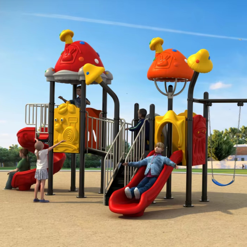 Hot Sale Small Baby Toddler Swing Sets Swingset Playsets Outdoor Playground Equipment Plastic Slides for Kids House Park School