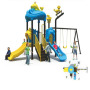 Multi-color Durable New Design School Attractive Children's Slide Equipment Outdoor Children's Playground