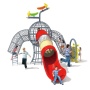 Large Outdoor Children's Climbing Frame and Scenic Park Amusement Facility for Kindergarten Trampoline Park Sports Park