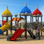 Cheap Price Outdoor Playground Plastic Slide with Swing Set Preschool Outdoor Playground Water Park Playground for Kids