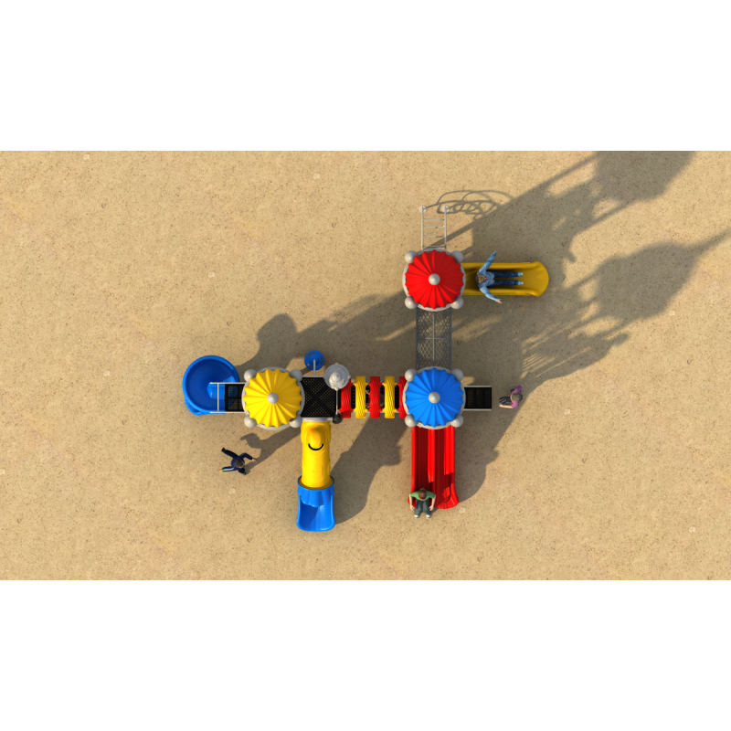 Cheap Price Outdoor Playground Plastic Slide with Swing Set Preschool Outdoor Playground Water Park Playground for Kids