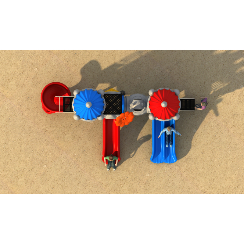 Cheap Price Outdoor Playground Plastic Slide with Swing Set Preschool Outdoor Playground Water Park Playground for Kids
